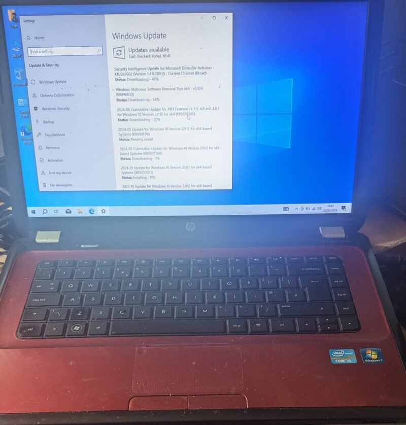 Hp Laptop 15.6 i5 480gb SSD 6gb